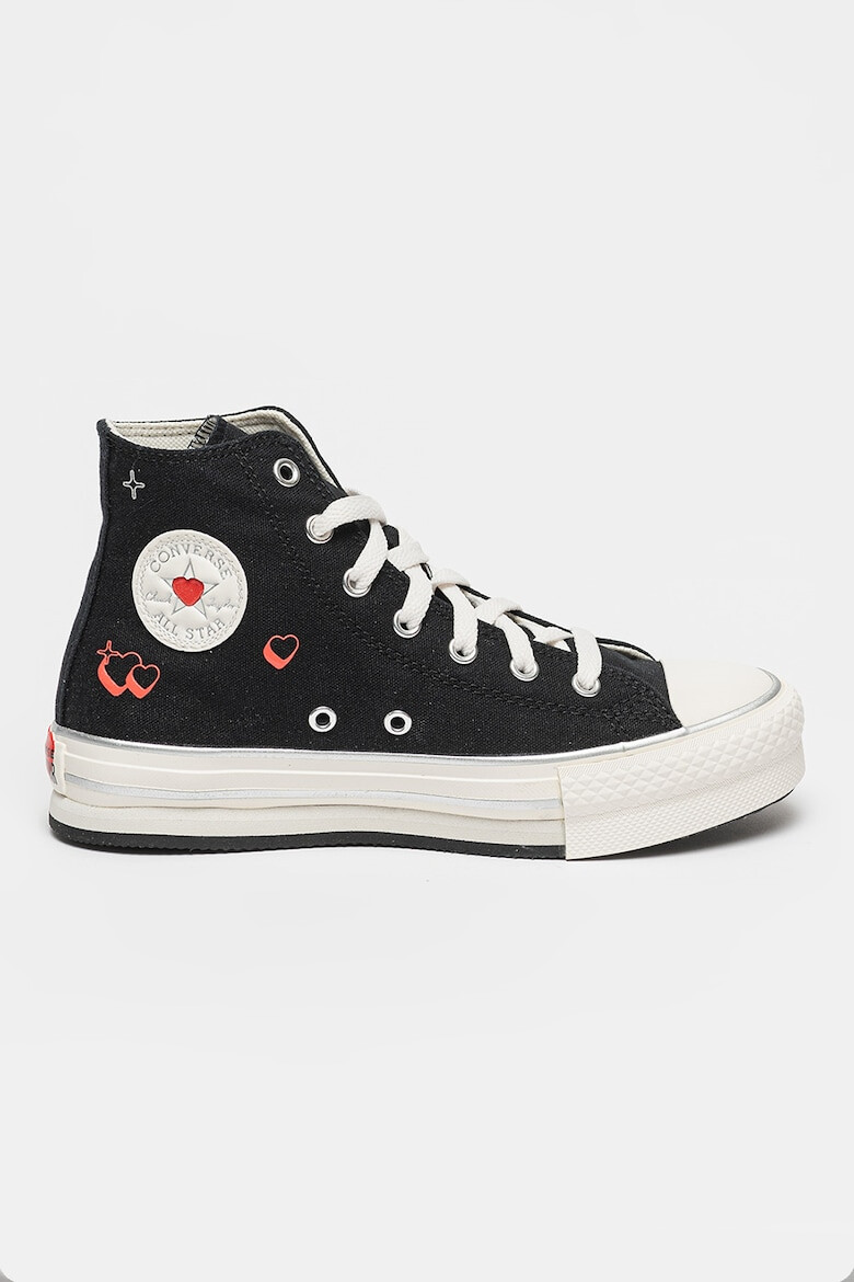 Converse Текстилни кецове със сърцевиден принт - Pepit.bg