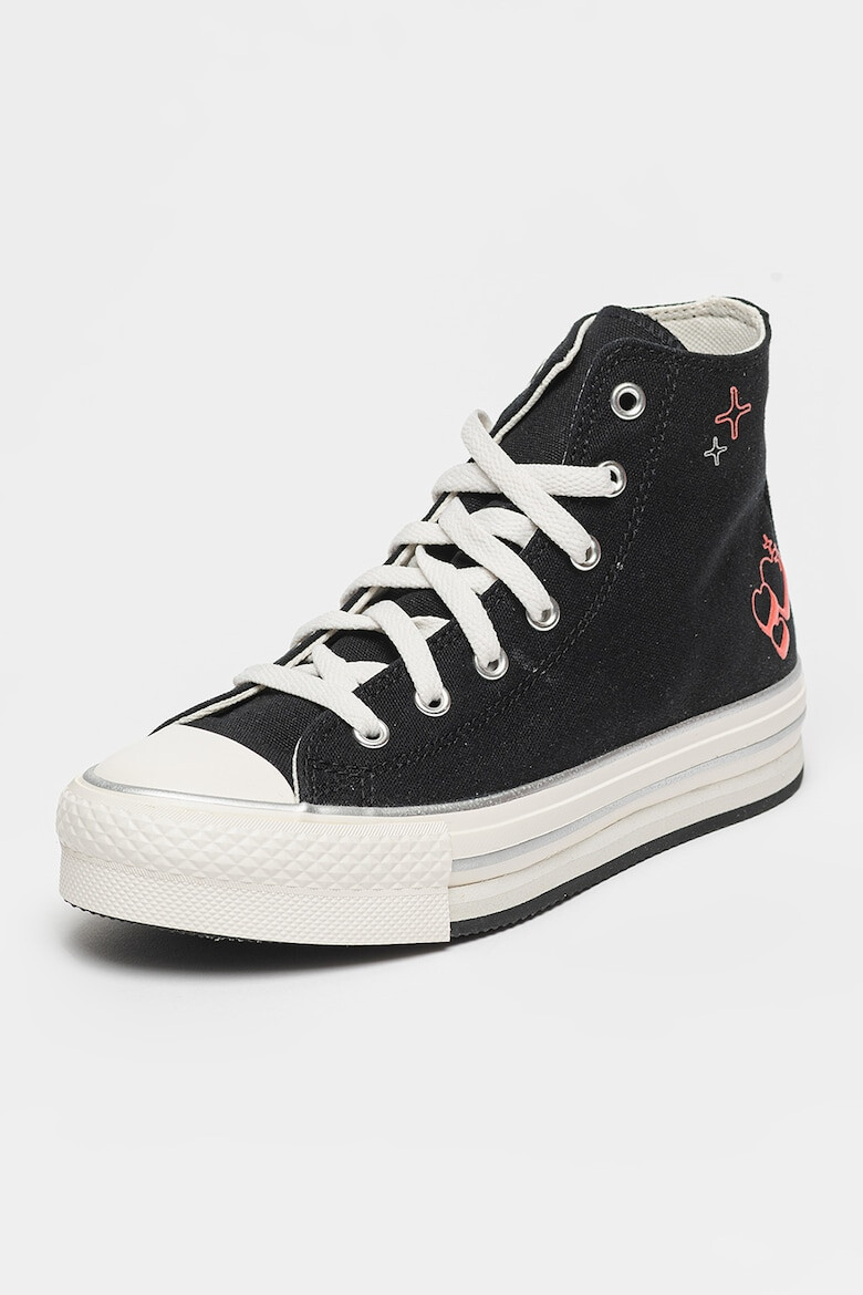 Converse Текстилни кецове със сърцевиден принт - Pepit.bg