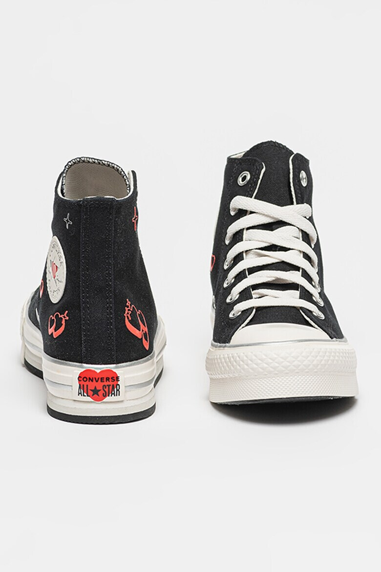 Converse Текстилни кецове със сърцевиден принт - Pepit.bg