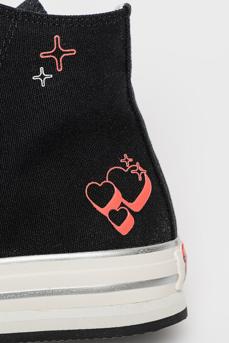 Converse Текстилни кецове със сърцевиден принт - Pepit.bg
