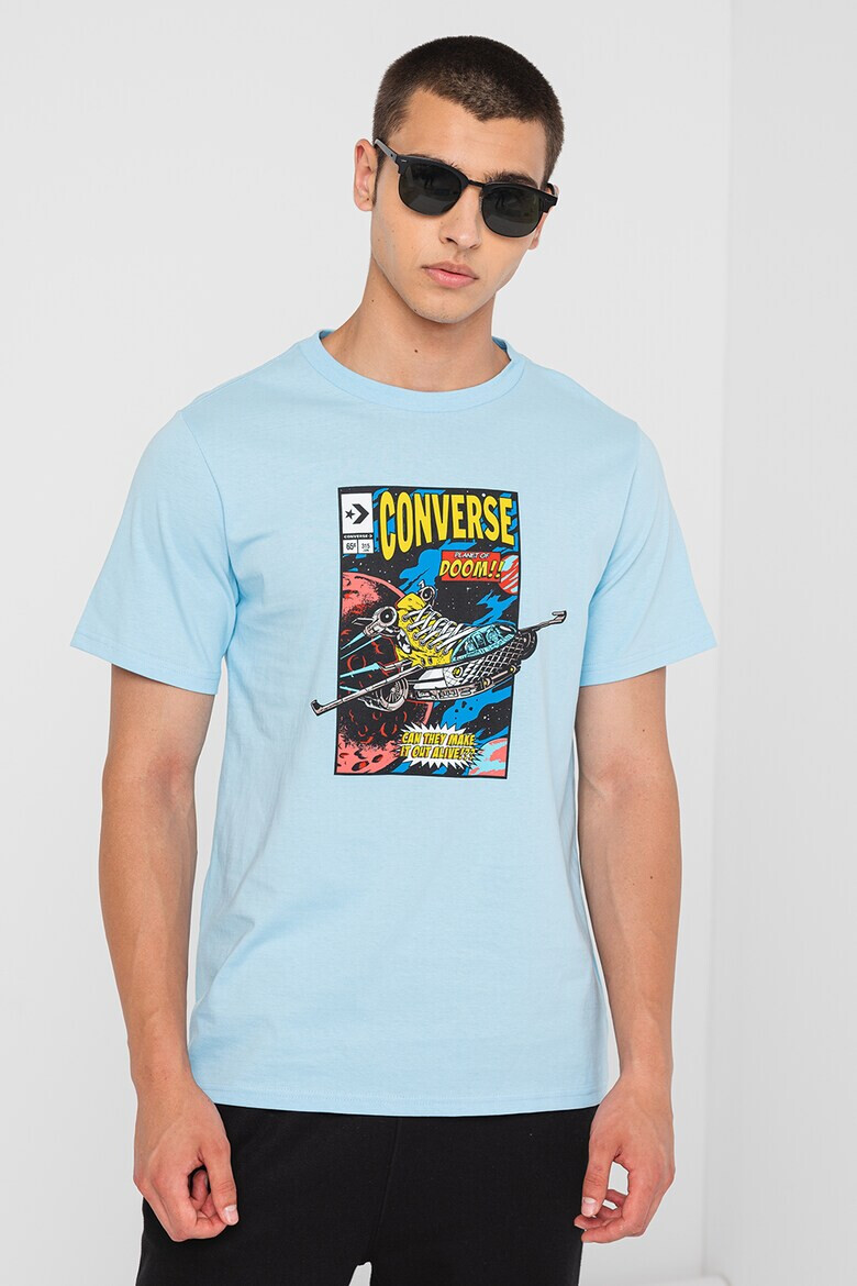Converse Тениска Comic Cover с овално деколте - Pepit.bg