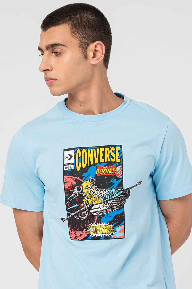 Converse Тениска Comic Cover с овално деколте - Pepit.bg