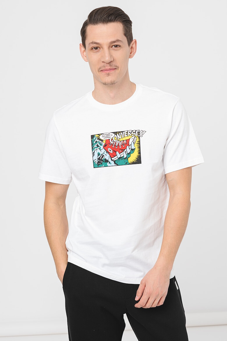 Converse Тениска Comic с овално деколте и щампа - Pepit.bg