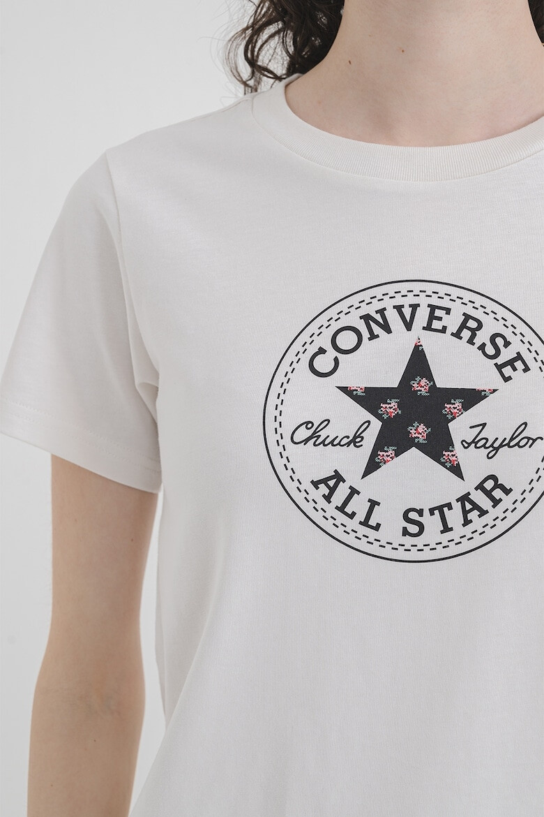 Converse Тениска от памук с лого - Pepit.bg