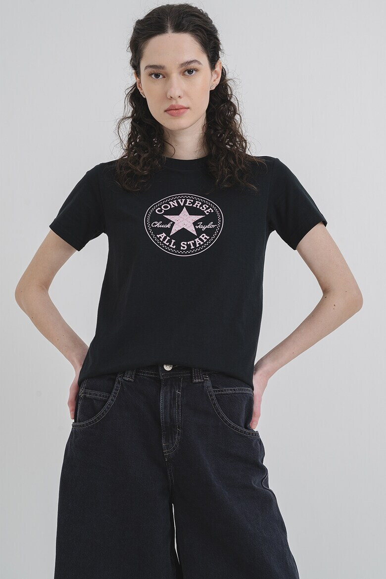 Converse Тениска от памук с лого - Pepit.bg