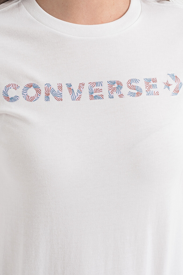 Converse Тениска от памук Wordmark на лога - Pepit.bg