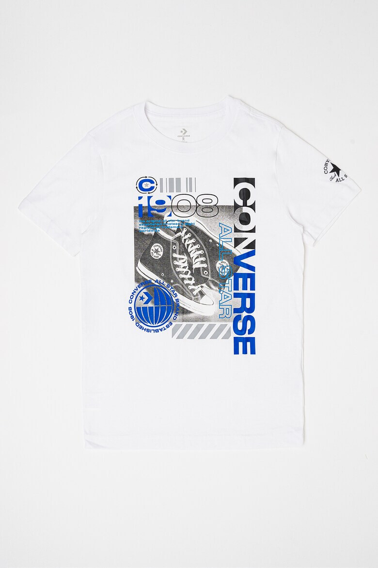 Converse Тениска с фигурален принт с лого - Pepit.bg