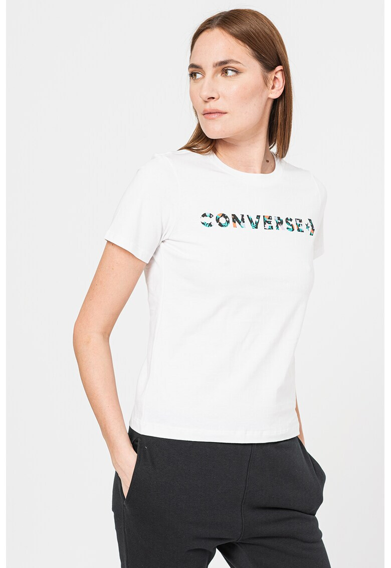 Converse Тениска с надписи Icon - Pepit.bg