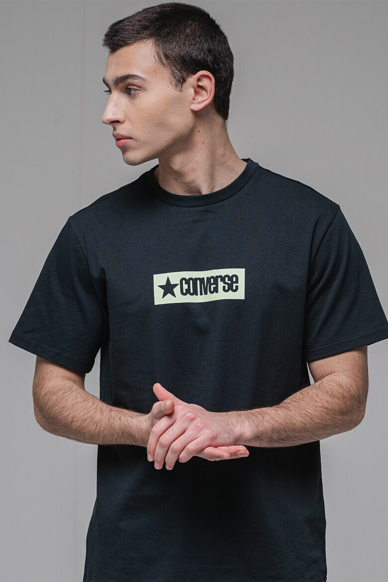 Converse Тениска с овално деколте и лого - Pepit.bg
