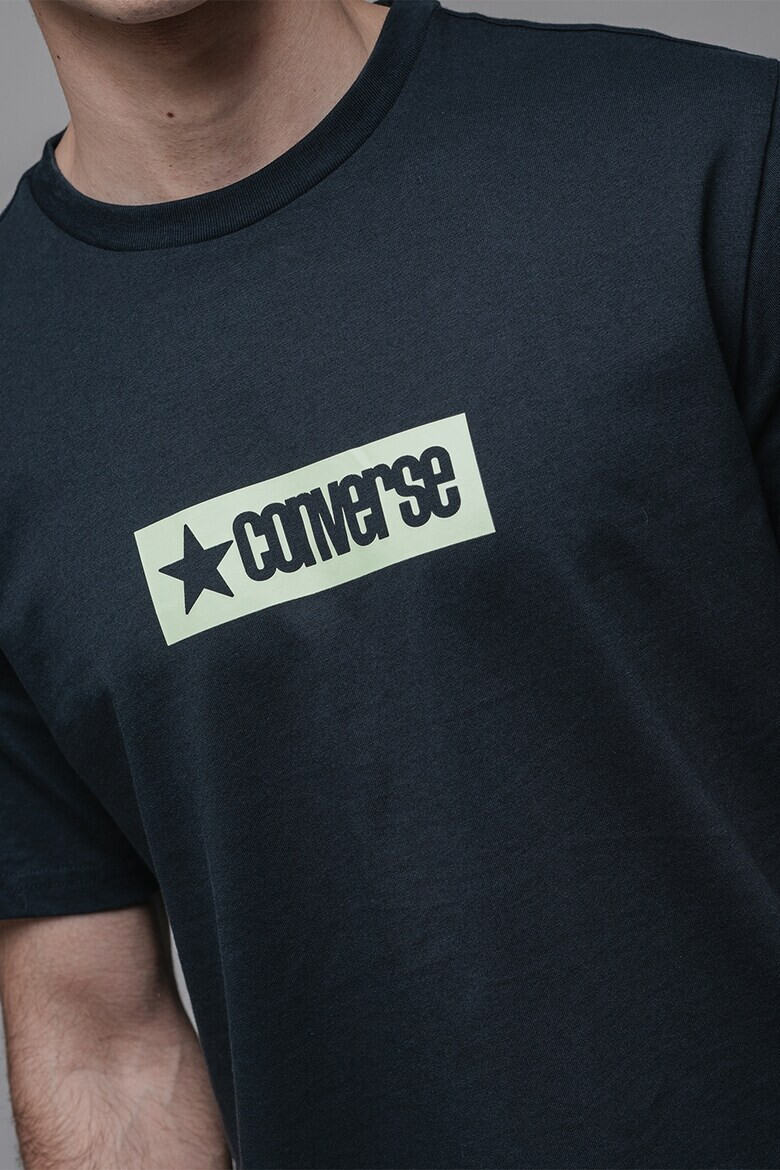 Converse Тениска с овално деколте и лого - Pepit.bg