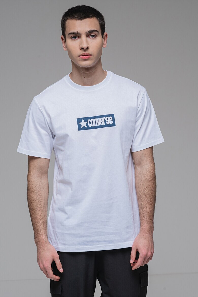 Converse Тениска с овално деколте и лого - Pepit.bg