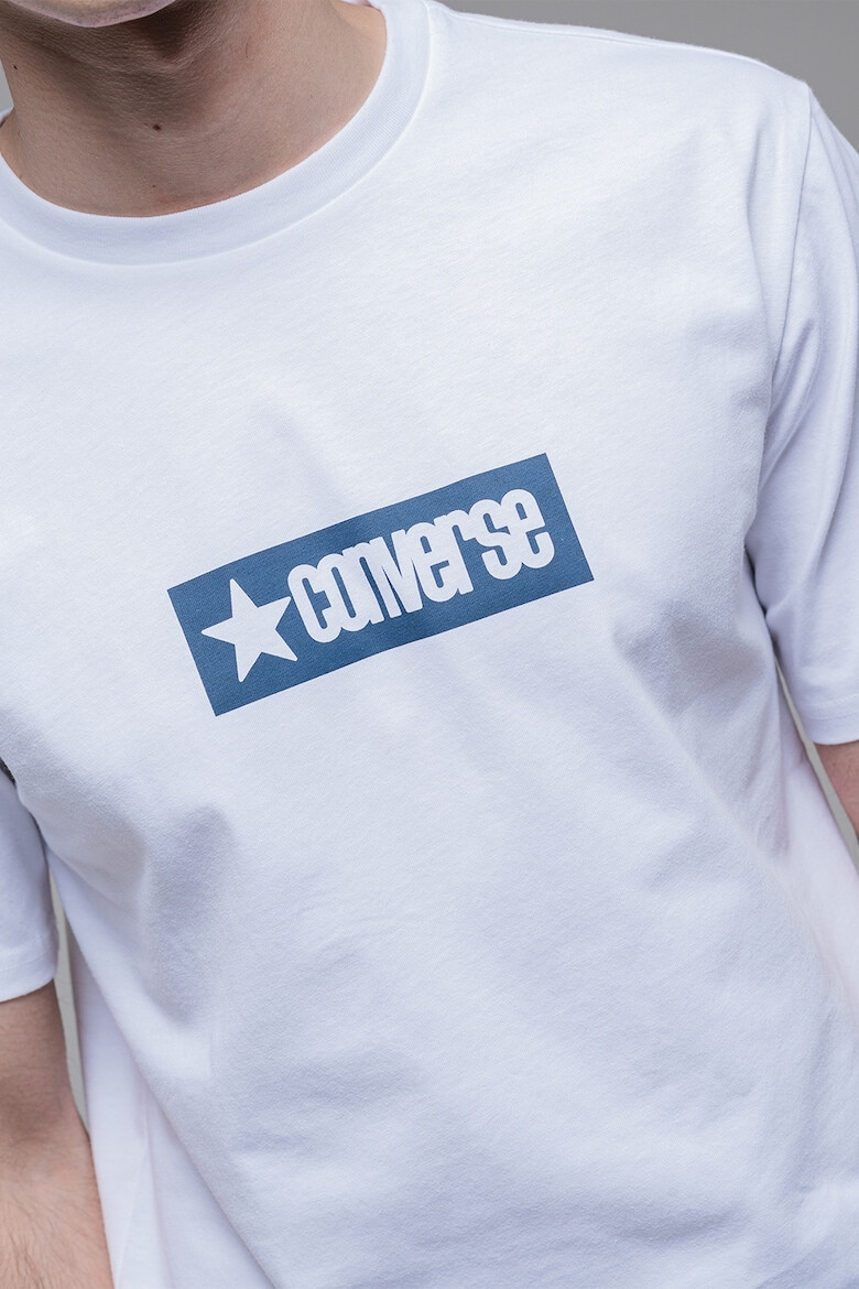 Converse Тениска с овално деколте и лого - Pepit.bg