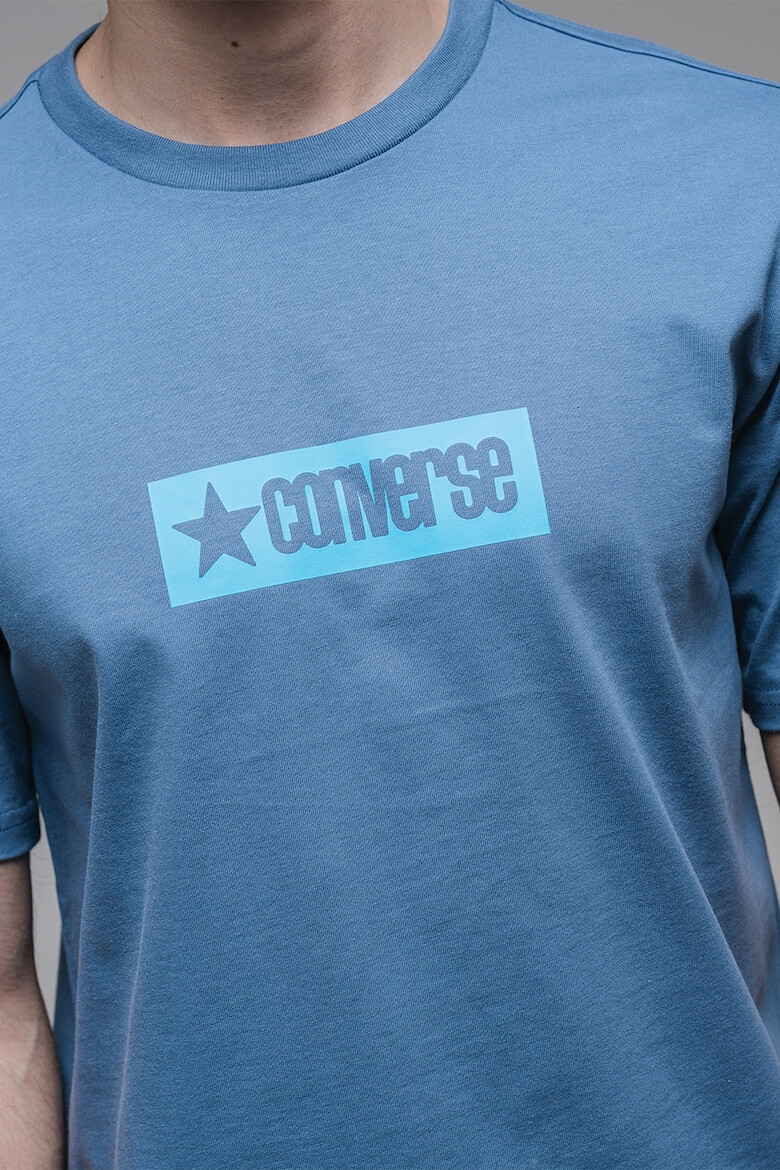 Converse Тениска с овално деколте и лого - Pepit.bg