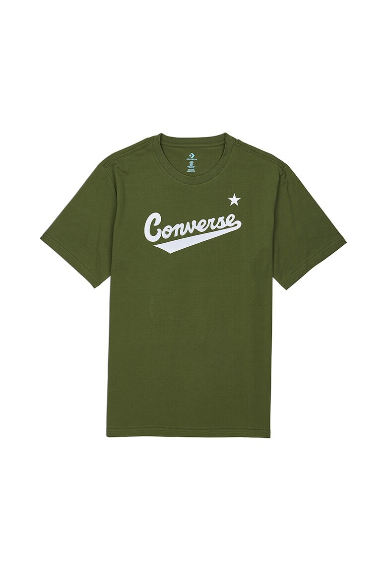 Converse Тениска с овално деколте и лого - Pepit.bg