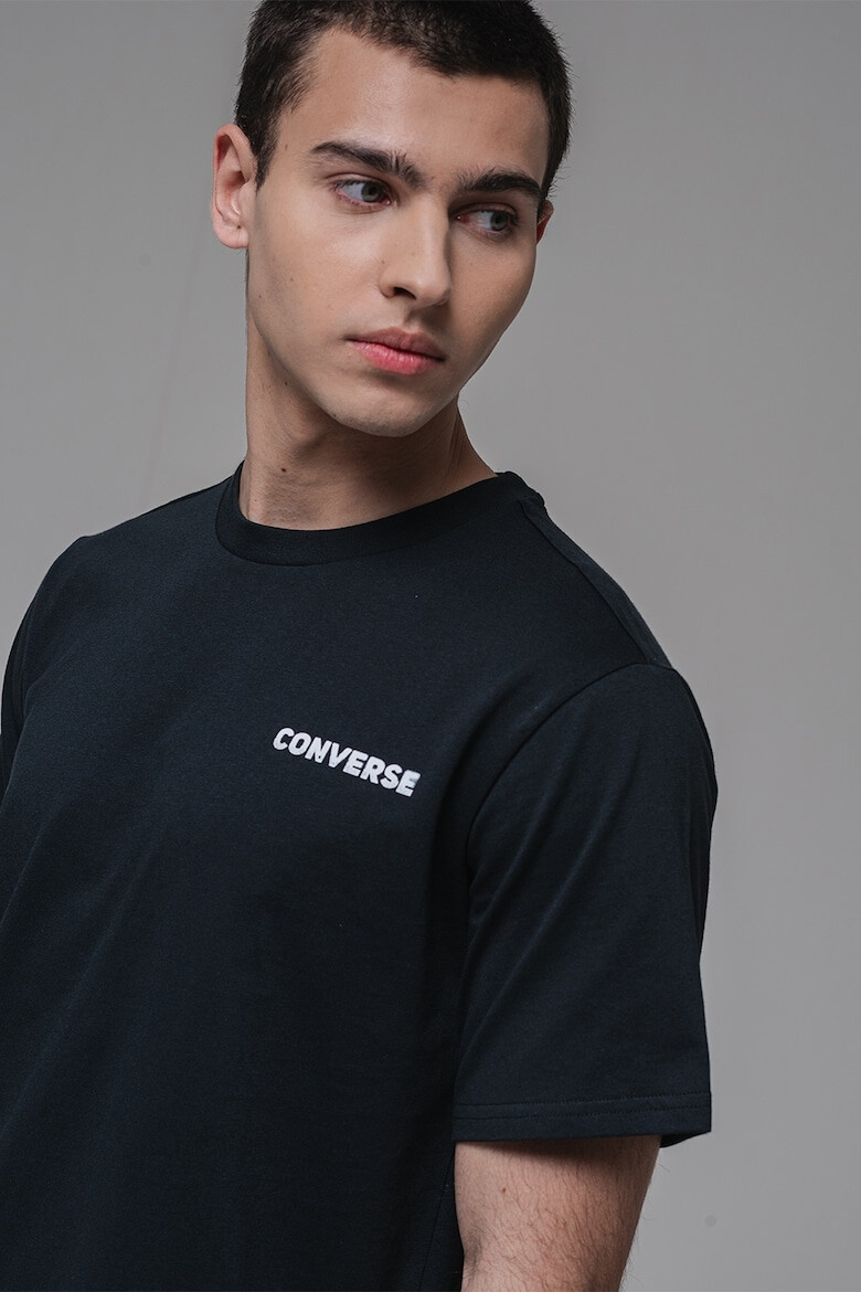 Converse Тениска с овално деколте и принт - Pepit.bg