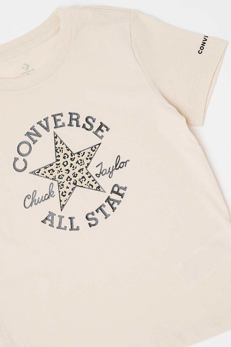 Converse Тениска с овално деколте с лого - Pepit.bg