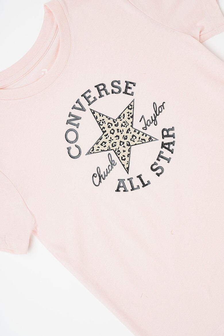 Converse Тениска с овално деколте с лого - Pepit.bg