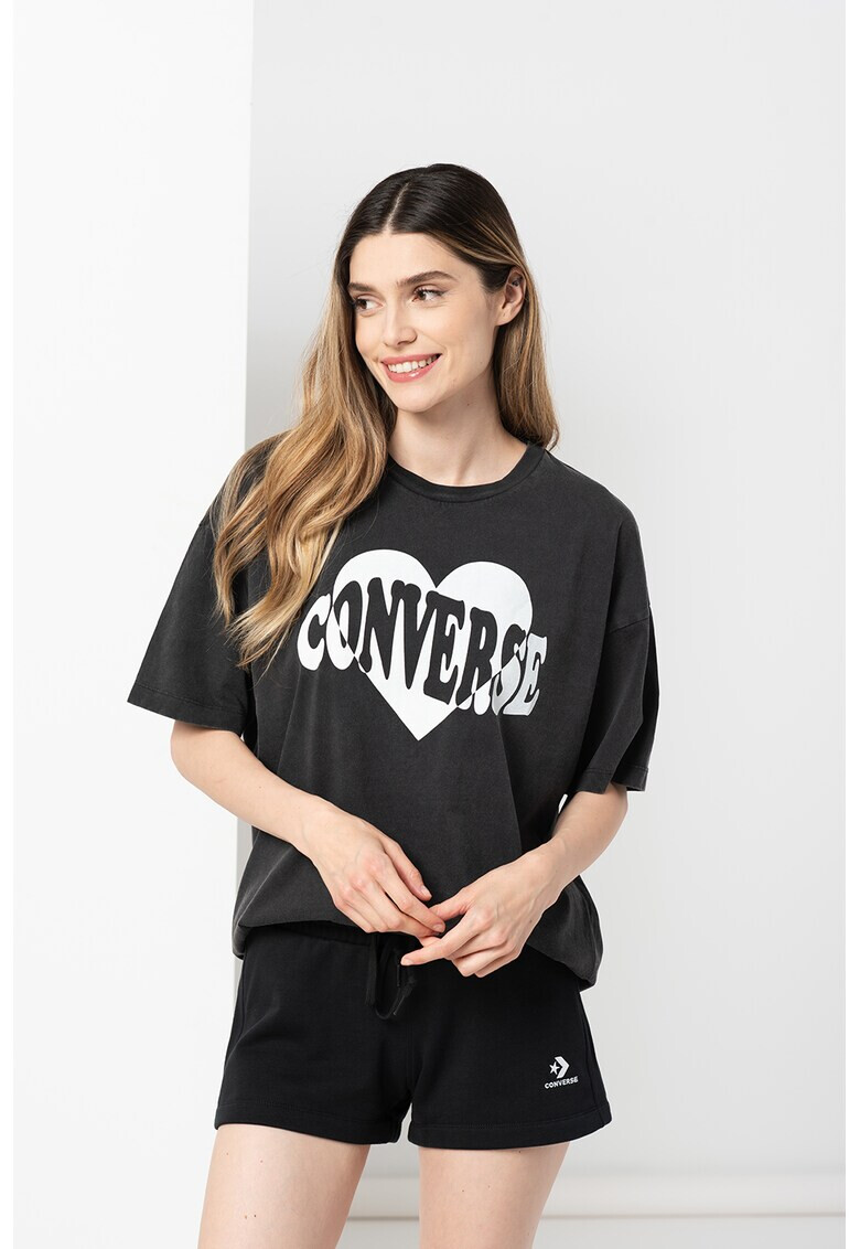Converse Уголемена тениска Sunwashed с лого - Pepit.bg