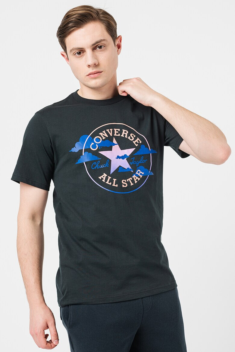 Converse Унисекс памучна тениска с лого - Pepit.bg
