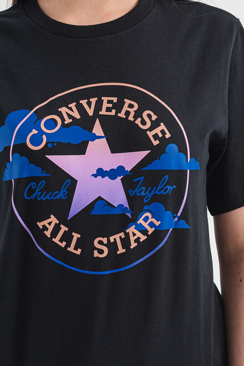 Converse Унисекс памучна тениска с лого - Pepit.bg