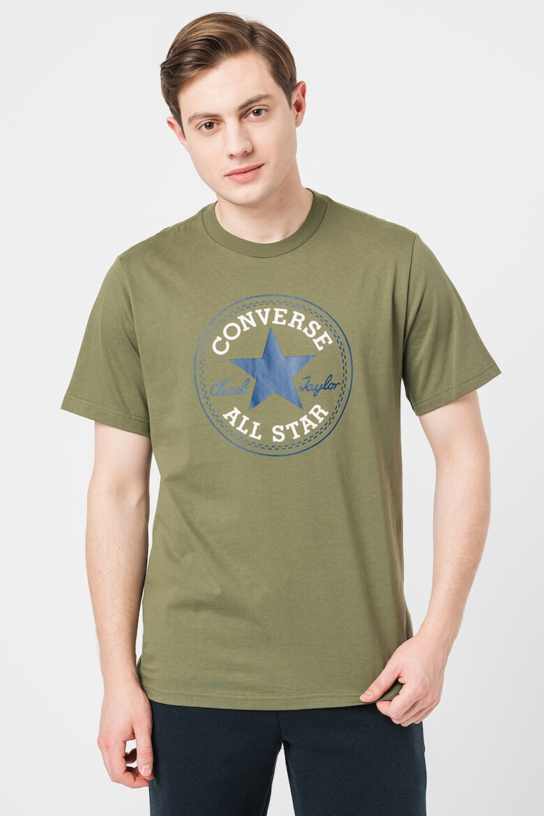 Converse Унисекс памучна тениска с лого - Pepit.bg
