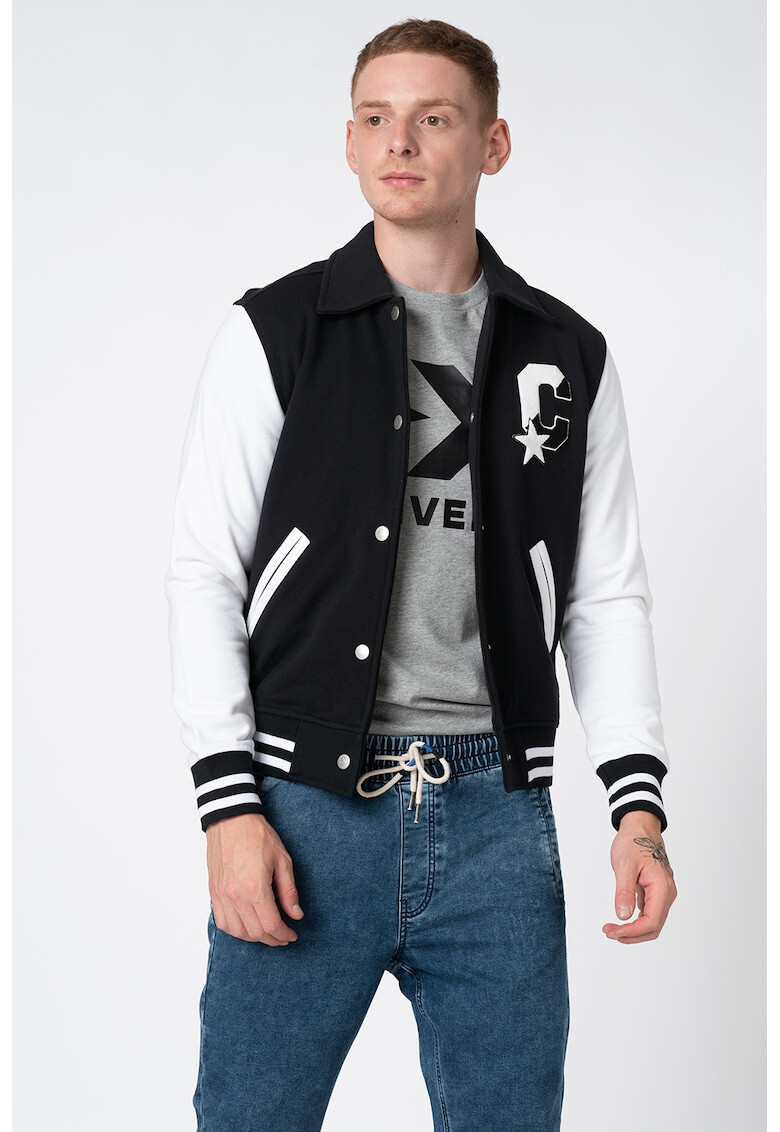Converse Яке бомбър Twisted Varsity с цветен блок - Pepit.bg