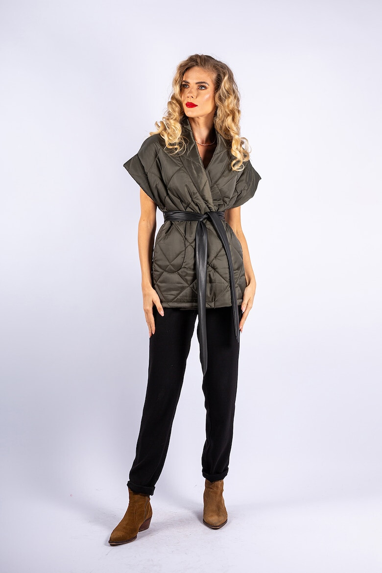 Couture de Marie Капитониран елек с колан - Pepit.bg