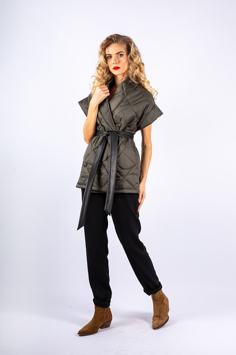 Couture de Marie Капитониран елек с колан - Pepit.bg