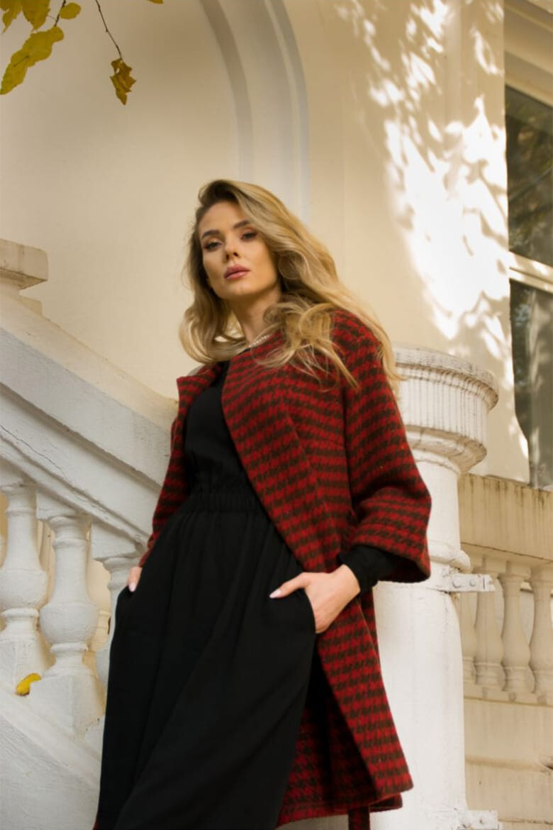 Couture de Marie Палто с пепит - Pepit.bg