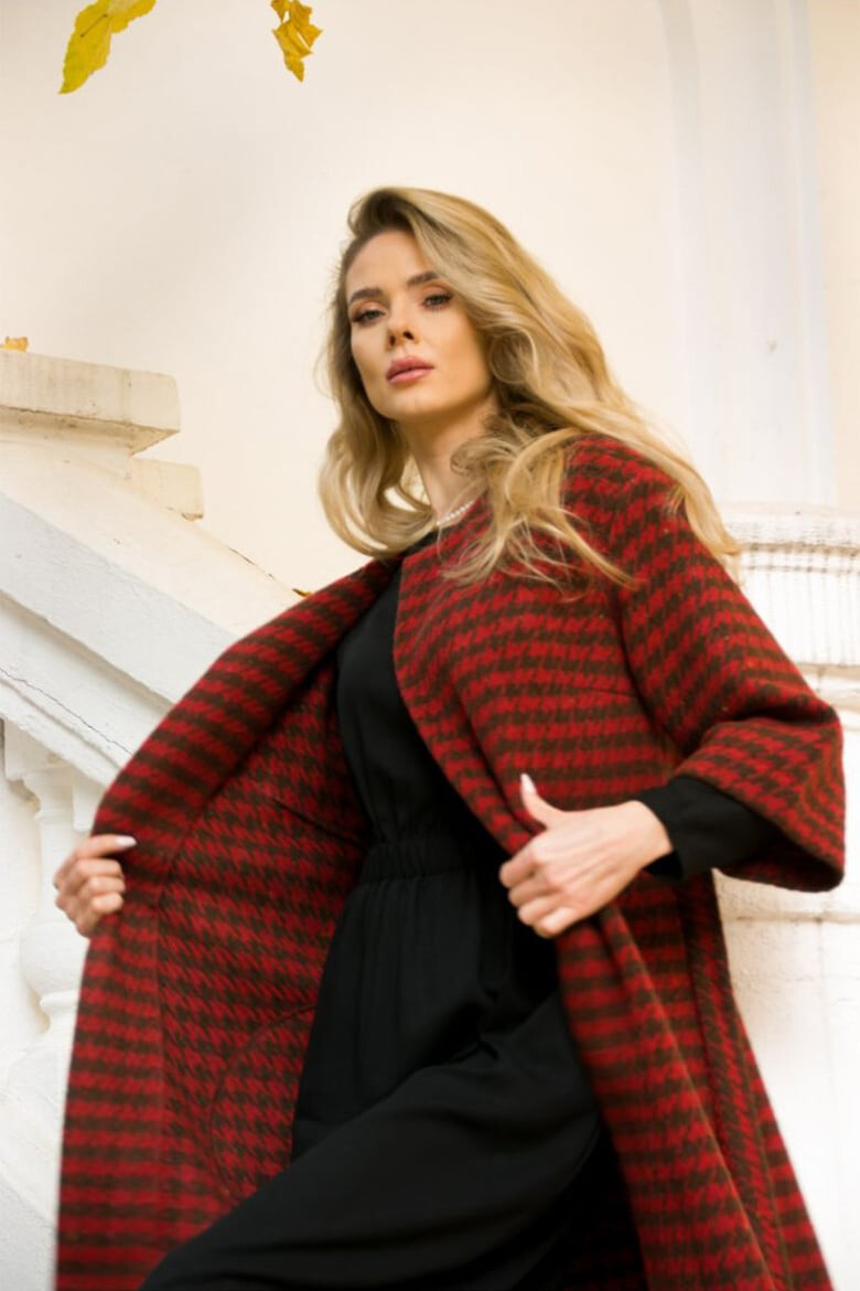 Couture de Marie Палто с пепит - Pepit.bg