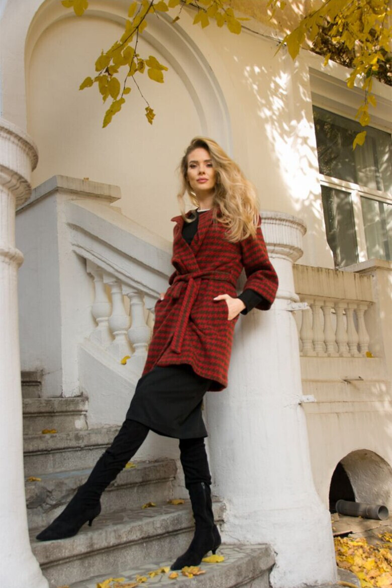 Couture de Marie Палто с пепит - Pepit.bg