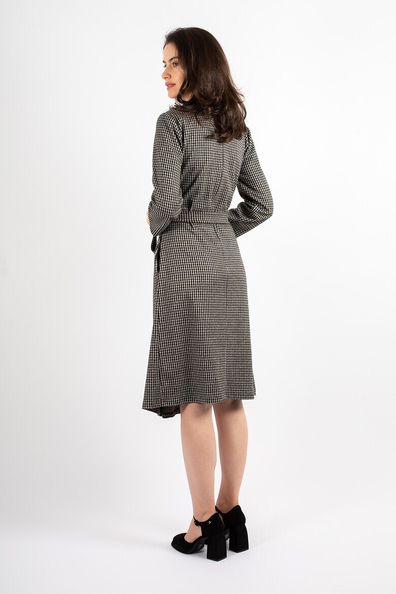 Couture de Marie Пепитена рокля Hannah - Черен/Сив - Pepit.bg