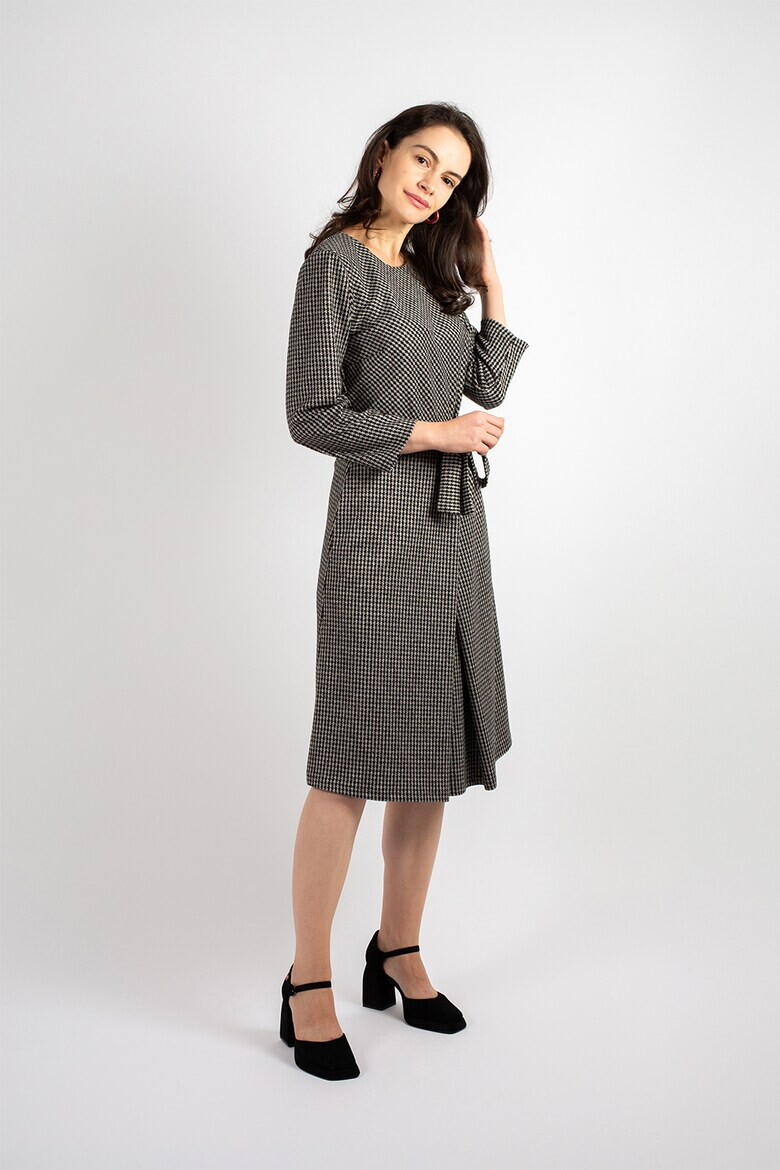 Couture de Marie Пепитена рокля Hannah - Черен/Сив - Pepit.bg
