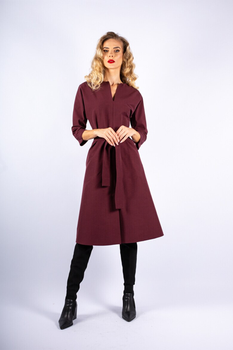 Couture de Marie Разкроена миди рокля - Pepit.bg