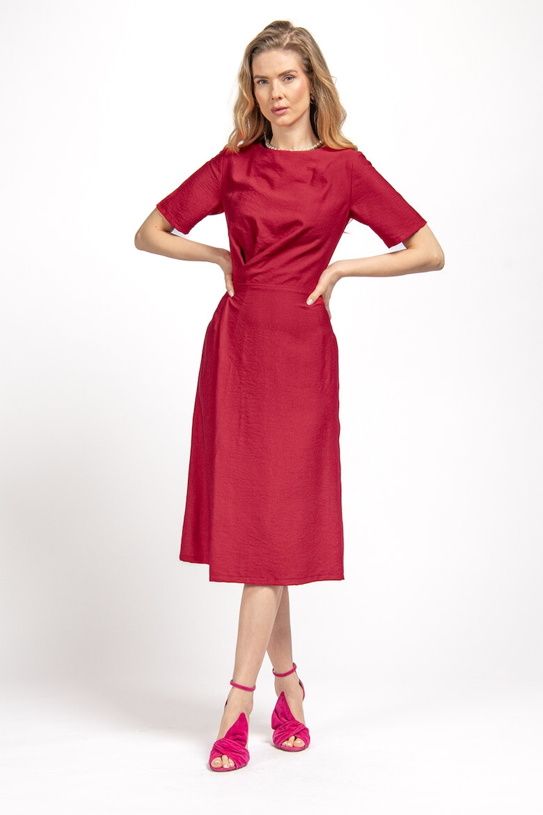 Couture de Marie Разкроена рокля - Червен - Pepit.bg