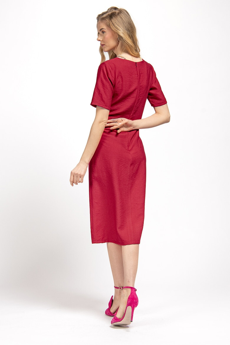 Couture de Marie Разкроена рокля - Червен - Pepit.bg