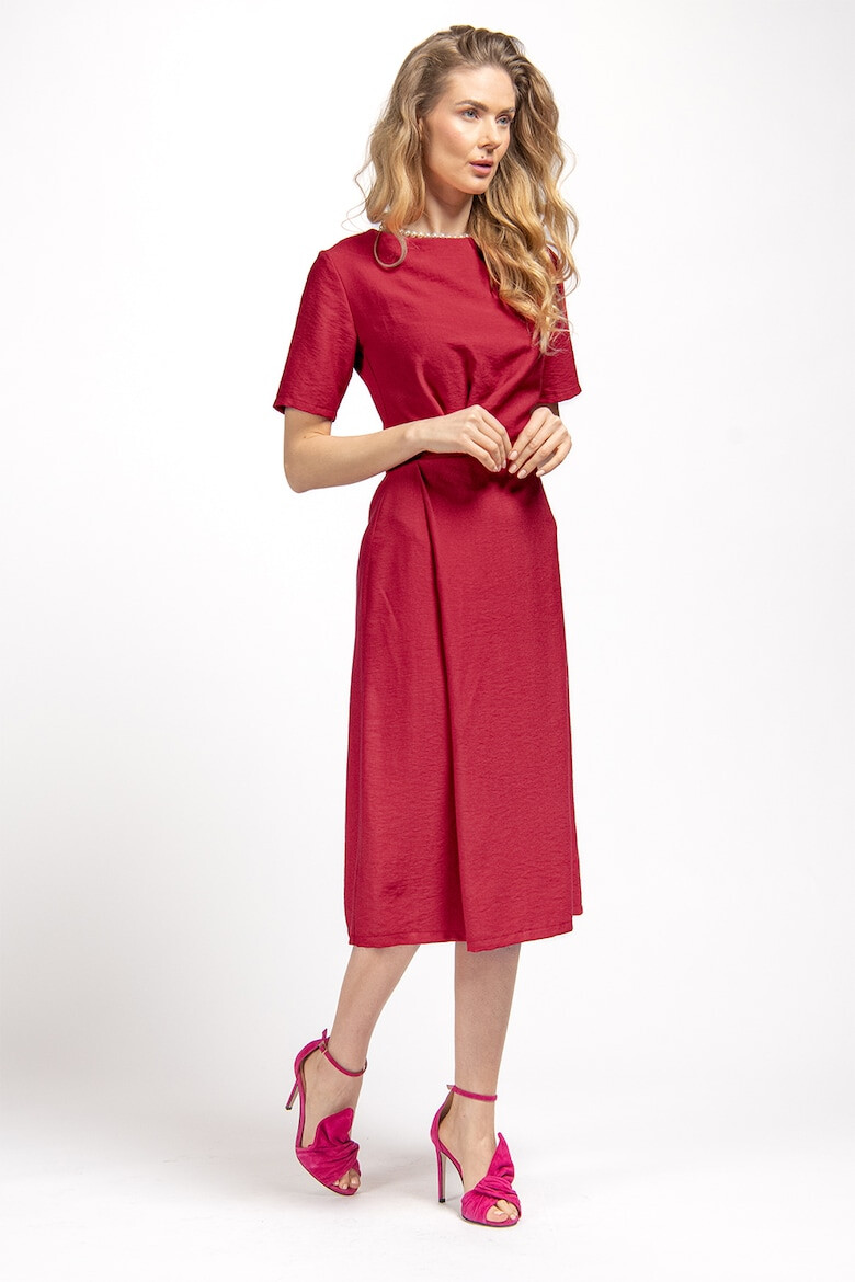 Couture de Marie Разкроена рокля - Червен - Pepit.bg