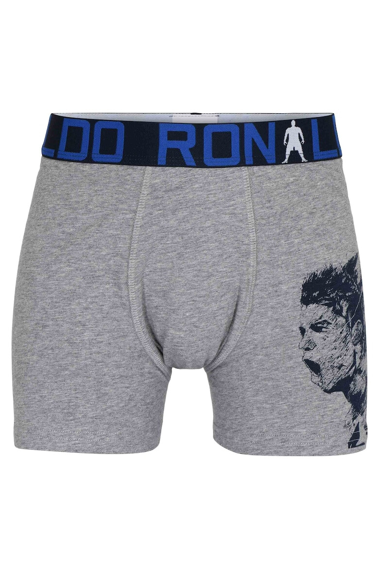 CR7 Боксерки с лого на талията - 5 чифта - Черен/Сив/Син - Pepit.bg