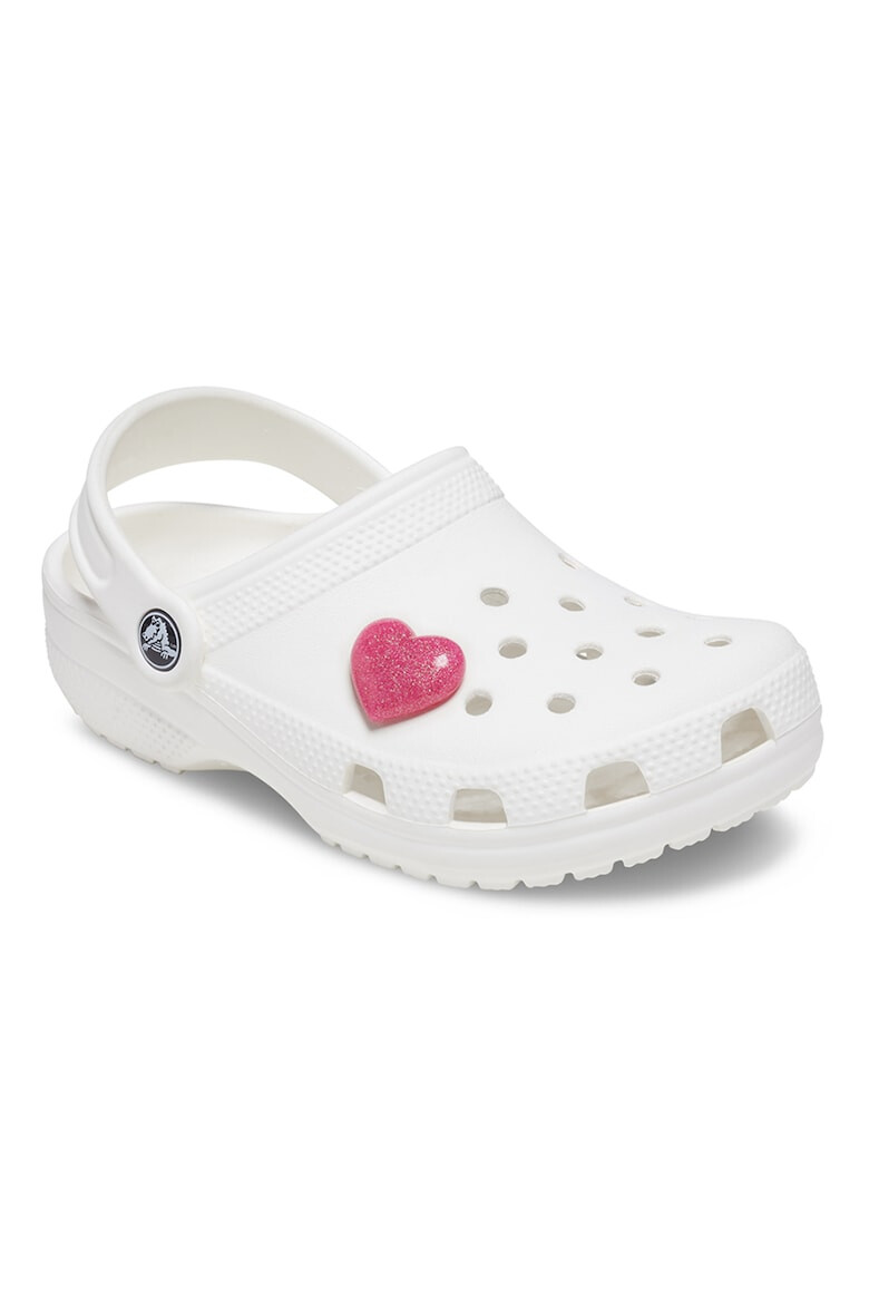 Crocs Бляскав джибиц с форма на сърце - Pepit.bg