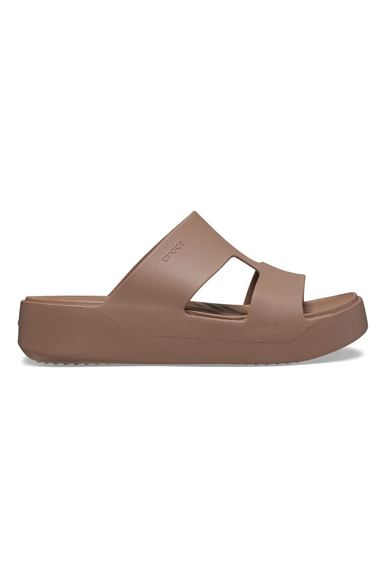 Crocs Чехли с платформа и лого - Pepit.bg