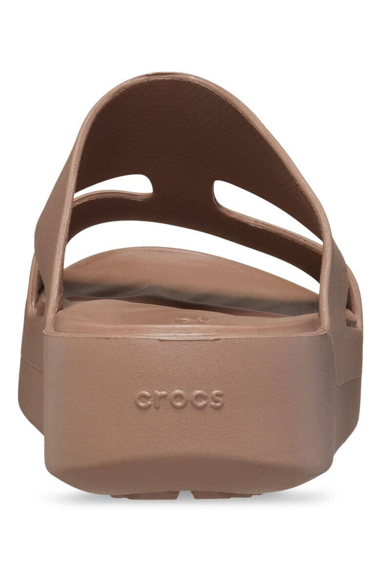 Crocs Чехли с платформа и лого - Pepit.bg