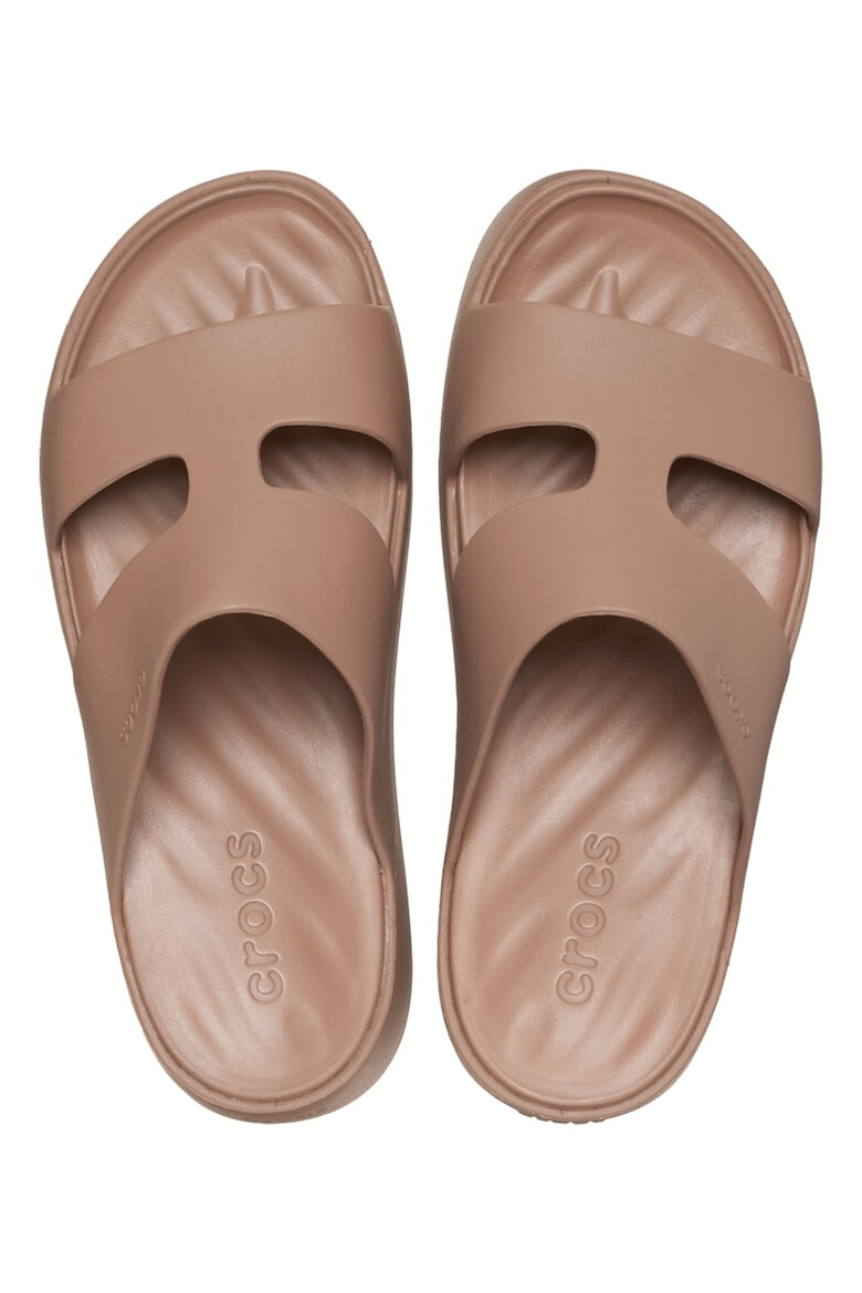 Crocs Чехли с платформа и лого - Pepit.bg