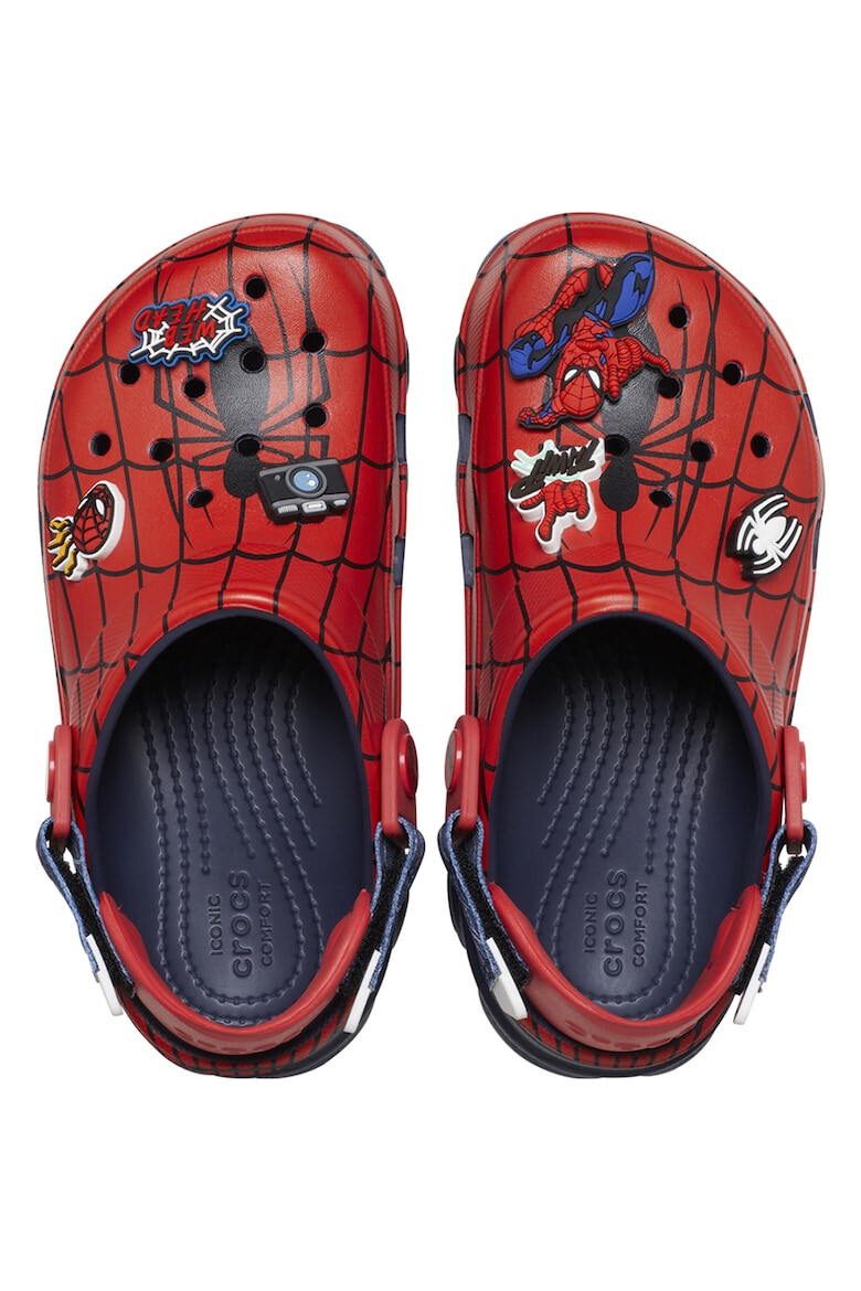 Crocs Крокс с каишка на петата и шарка на Spiderman - Pepit.bg