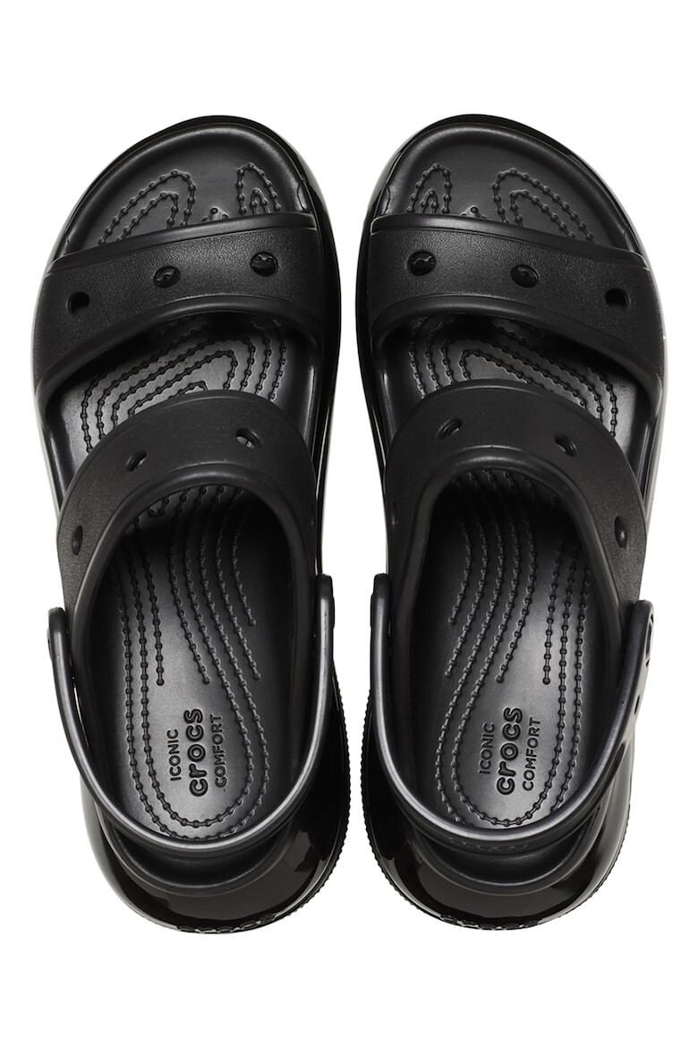 Crocs Сандали Mega Crush с отворена пета - Черен - Pepit.bg