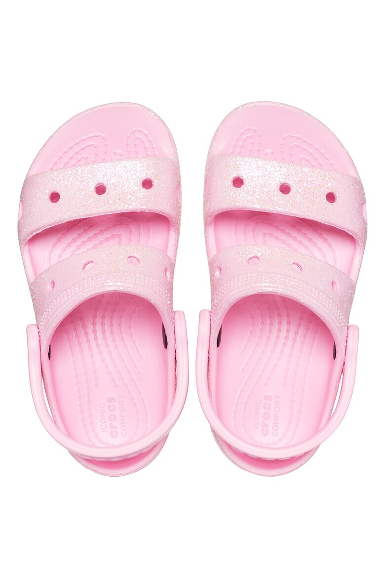 Crocs Сандали с бляскав ефект и отворена пета - Pepit.bg