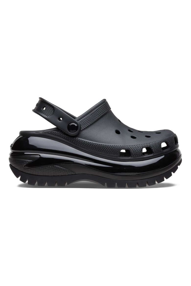 Crocs Скосено сабо Mega Crush - Избеляло черно - Pepit.bg
