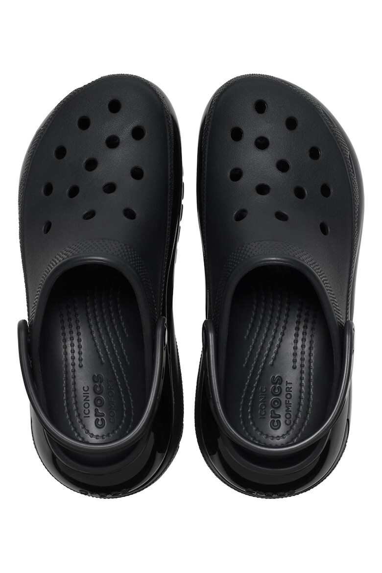 Crocs Скосено сабо Mega Crush - Избеляло черно - Pepit.bg