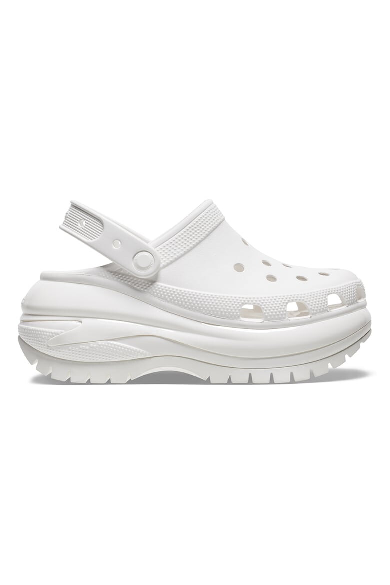 Crocs Скосено сабо Mega Crush - Бял - Pepit.bg