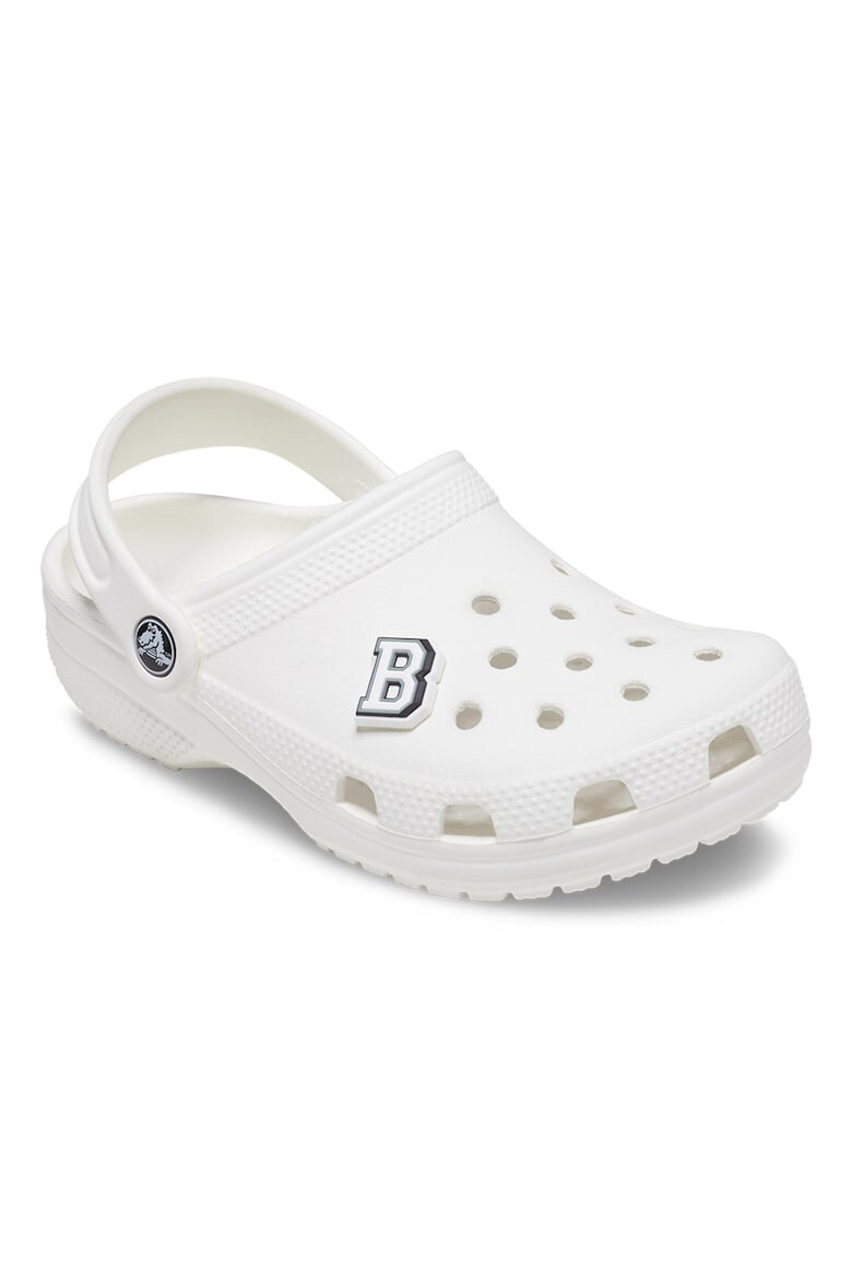 Crocs Талисман буква Jibbitz™ Черен/Бял/Сив - Pepit.bg