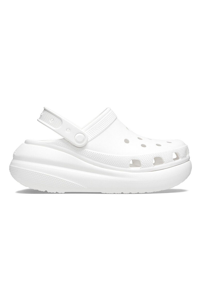 Crocs Скосен крокс Crush с каишка на петата - Бял - Pepit.bg